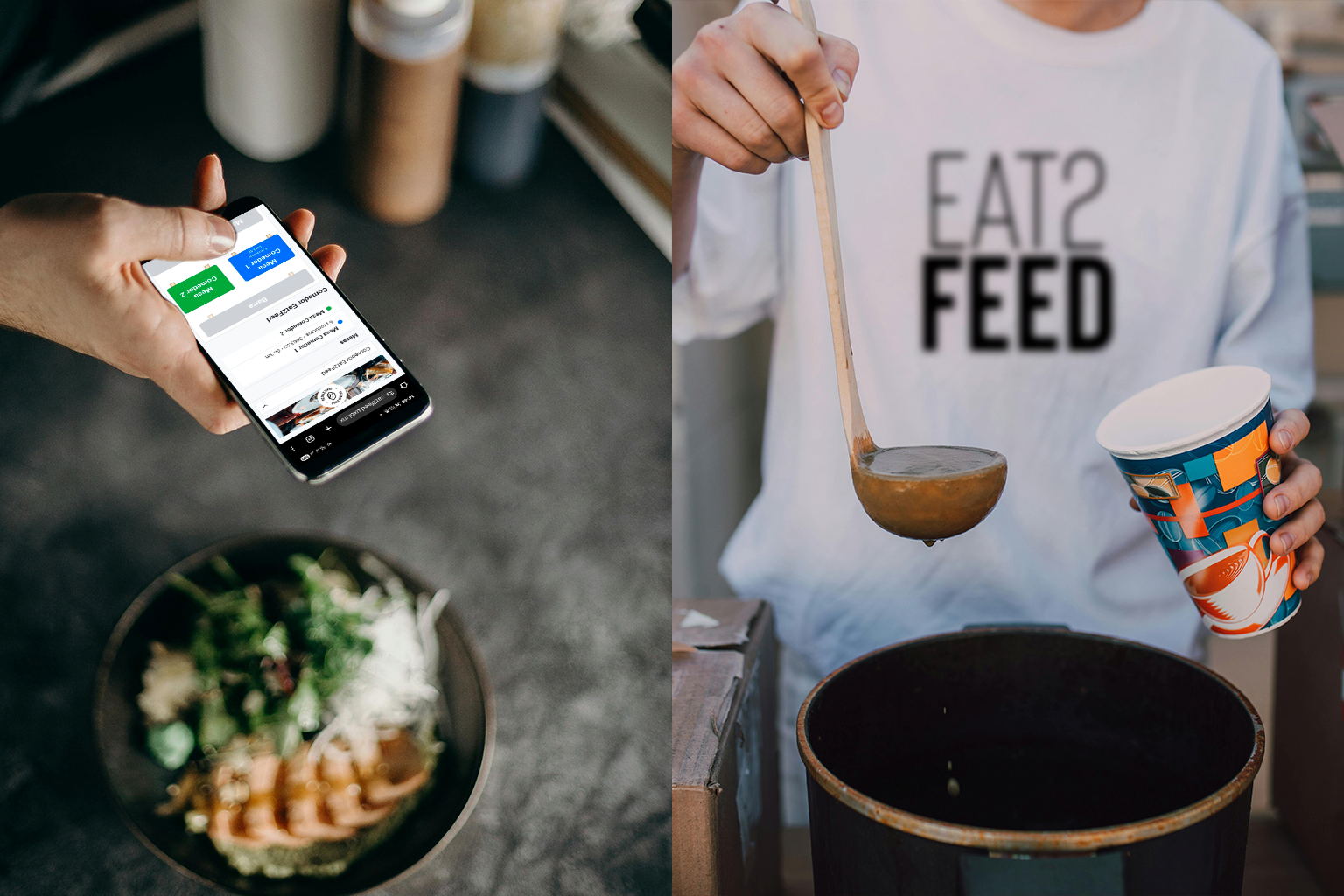 Restaurante con tablets y QR